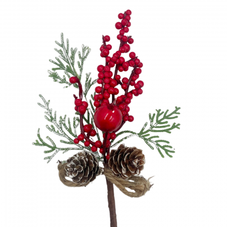 Ornament Craciun CONE, Rosu, 28cm [2]