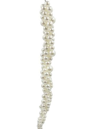 Ornament țurțure cu perle albe SHINY [1]