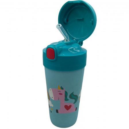 SERVIREA MESEI - Pahar de voiaj, Dino, 350ml, Bambus, Cu pai