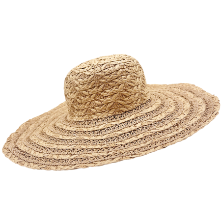Palarie de paie BREEZE pentru femei - maro [1]