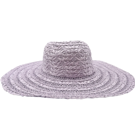 Palarie de paie BREEZE pentru femei - Mov lavanda [2]