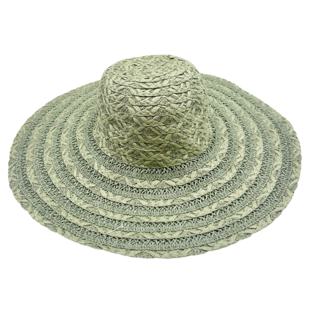 Palarii De Soare - Palarie de paie BREEZE pentru femei - verde salvie