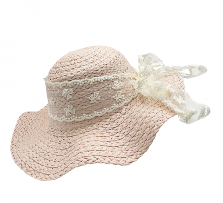 ACCESORII VESTIMENTARE COPII - Palarie de paie - pentru copii - ELISE, Crem