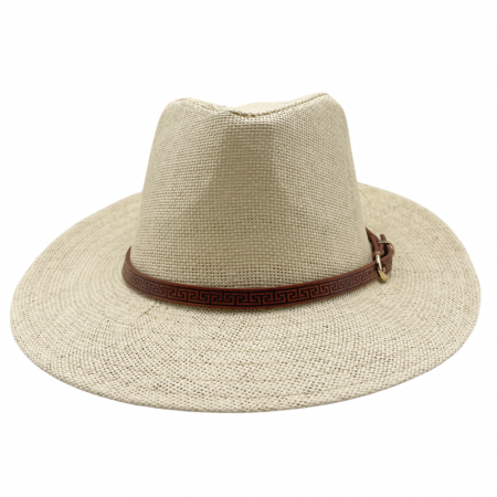 Palarie de soare PANAMA JAZZ 58CM, Paie, Bej [3]