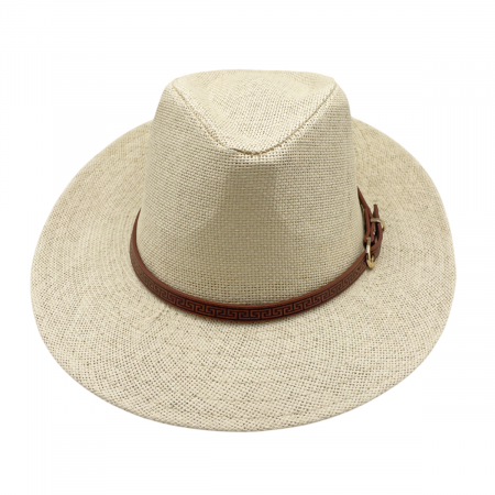 Palarie de soare PANAMA JAZZ 58CM, Paie, Bej [2]