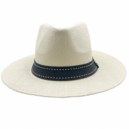 Palarie de soare PANAMA JASON 58CM, Crem, Paie de hartie [2]