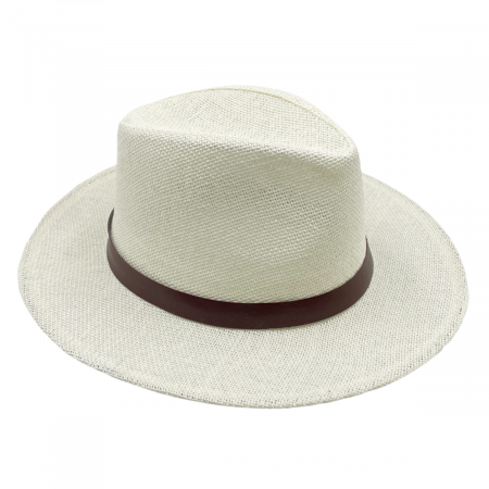 Palarie de soare CROCODILE 56CM, Crem, Paie de hartie [2]