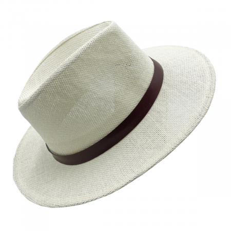 Palarie de soare CROCODILE 56CM, Crem, Paie de hartie [1]