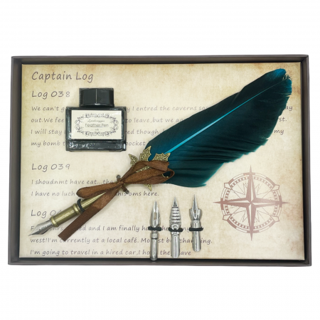 Agende & Articole De Birou - Pana de scris vintage AMEDEO, Turcoaz