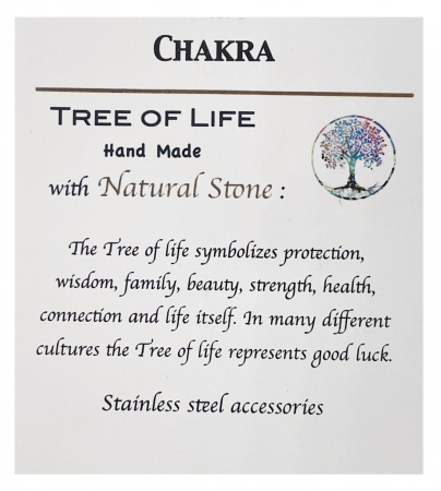 Pandantiv Pomul Vietii cu pietre CHAKRA, 5cm [2]