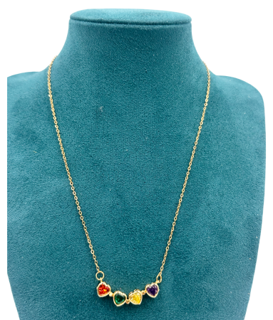 Pandantiv Trifoi din Zirconiu CLOVER cu lant auriu [3]