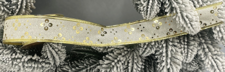 Panglica & Funde - Panglica brad Craciun GOLDIE, Auriu, 4x230cm