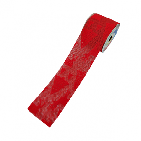 Panglica Decorativa Rosie cu Motive Festive BELLE [1]