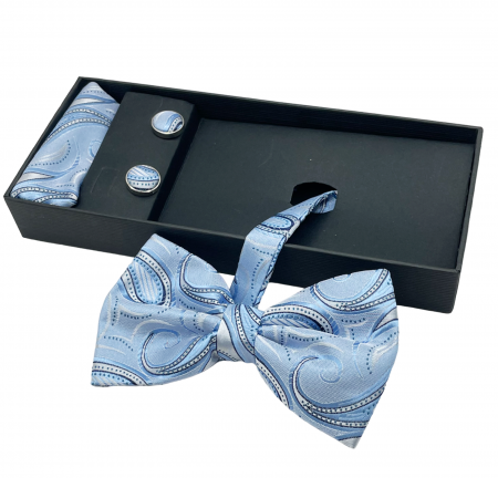 Papioane Cu Model - Set Papion Rohan Albastru cu model