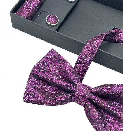 Papion mov violet cu model, HUGO [3]