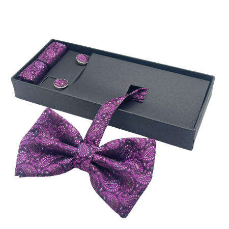 FASHION - Papion mov violet cu model, HUGO