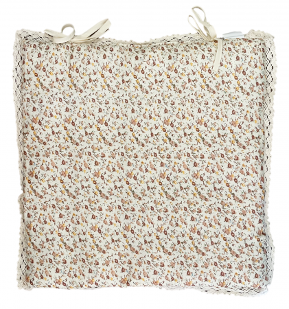 Perna albastra pentru scaun LAURIE, Cu dantela, 40cm [1]