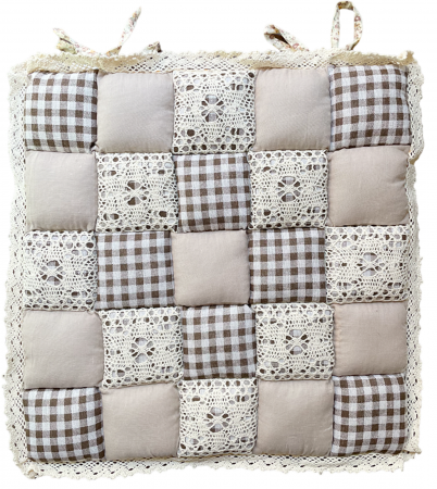De Gradina - Perna maro pentru scaun DARLENE, Cu dantela, 40cm