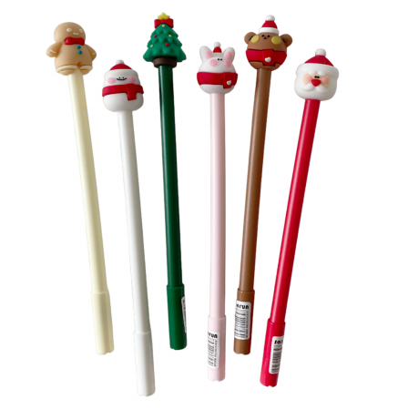 CRACIUN MAGIC - Set 6 Pixuri Craciun JOY, 19cm