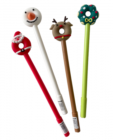 Set 4 Pixuri Craciun FUNNY CREW, 19cm [1]