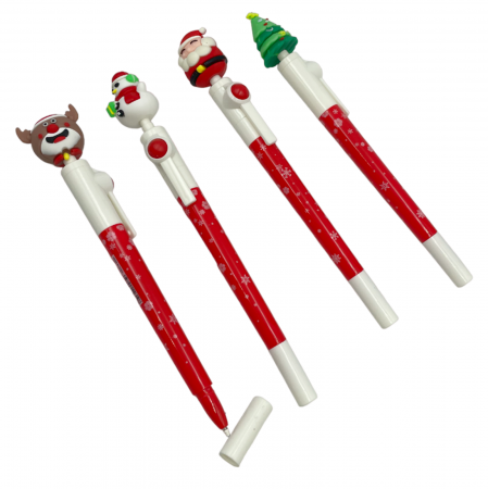 FIGURINE & PLUSURI - Set 4 Pixuri Craciun SANTA'S CREW, 18cm