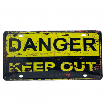Obiecte Decorative - Placa metalica Danger 30x15cm, Poster vintage