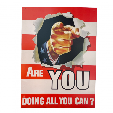 Obiecte Decorative - Placa metalica ARE YOU DOING ALL YOU CAN, 30x40cm