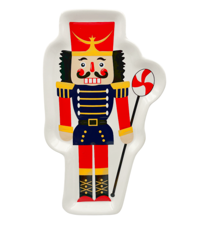 SERVIRE & DECORARE MASA CRACIUN - Platou ceramica - decor „Spărgătorul de Nuci" BERNARD