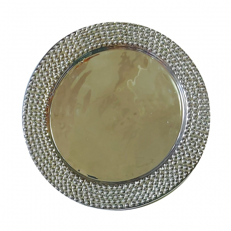 Servirea & Pregatirea Mesei - Platou servire AVIGNY, Argintiu, 26cm