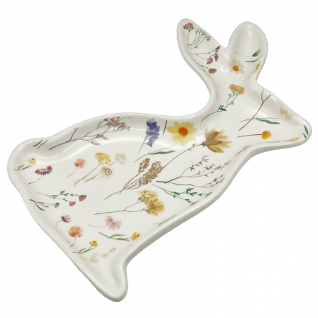 Platou cu Iepuras FLOWER, 15x20cm [1]
