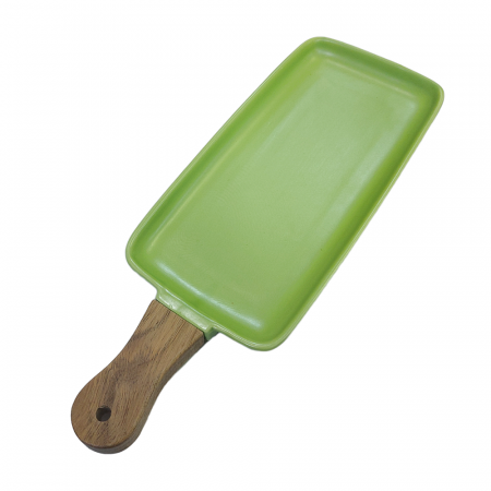 Platou cu maner RUBEN, Verde, 11x31cm