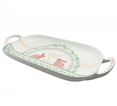 Platou cu manere ROMANTIC GARDEN, 37x17cm [1]