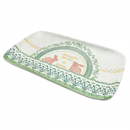 SERVIREA MESEI - Platou servire ROMANTIC GARDEN, 30x18cm