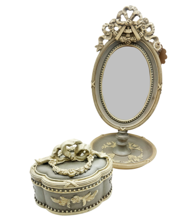 Set decorativ VINTAGE SOPHIE, Gri antichizat [3]