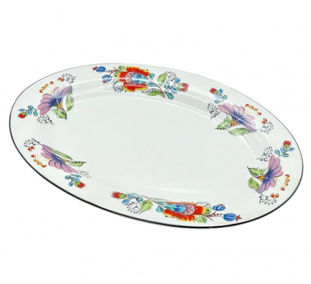 Platou cu flori MARGUERITE, 31x21cm, Portelan