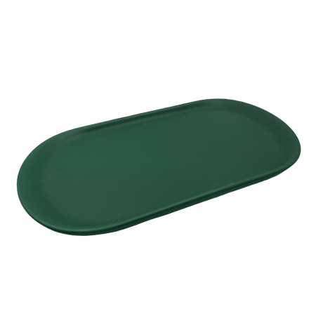 Servirea & Pregatirea Mesei - Platou servire CHARLIZE, Verde, 25x12cm