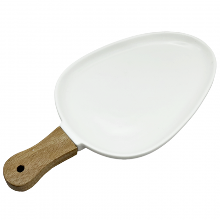Platou cu maner RUBEN, Alb, 17x34cm [1]