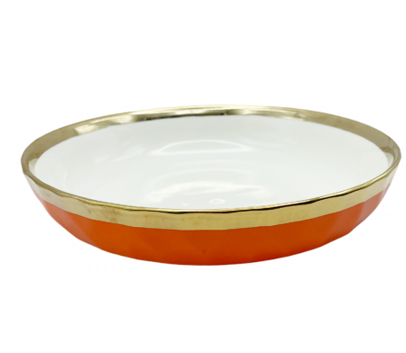 Platouri & Tavi - Bol portelan cu margine aurie ARIS