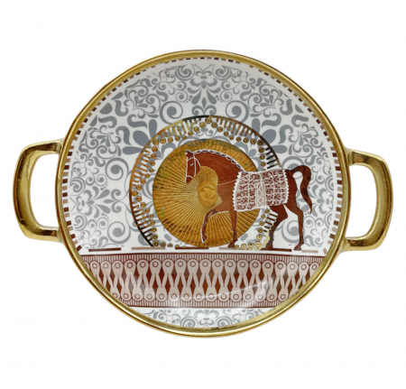 Platou servire HERMES, Maro, 21.5x27cm, Portelan [1]