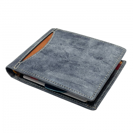 Portofel barbati ALEJANDRO 12x10cm, Gri, Piele Naturala [1]