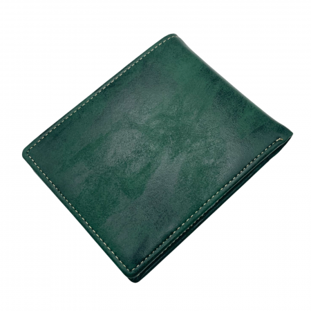 Portofel barbati ALEJANDRO 12x10cm, Verde, Piele Naturala [1]