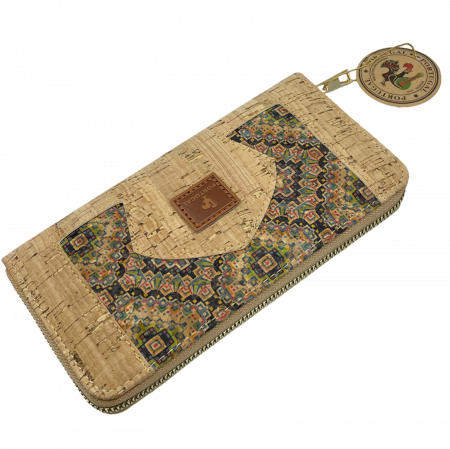 Portofele Dama - Portofel compact din pluta CYNTIA, 19cm