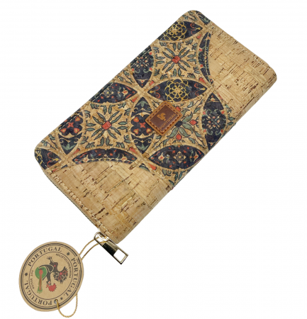 Portofele Dama - Portofel compact din pluta MELINA, 19cm