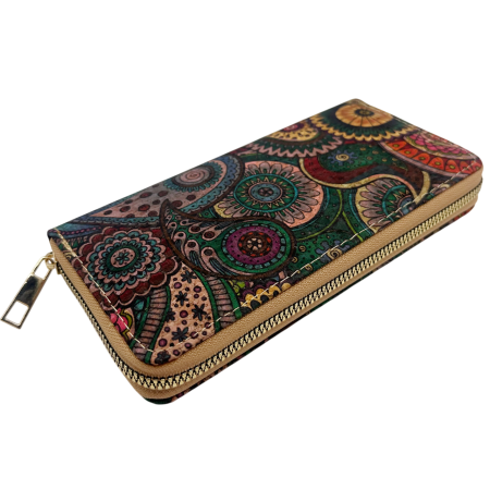 Portofel dama Vintage MANDALA, Din pluta [1]