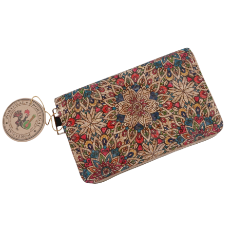 Portofele Dama - Portofel Compact din Pluta ZAZU cu motive orientale