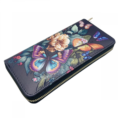 Portofel compact IRIS cu fermoar, Bleumarin, 19cm [1]