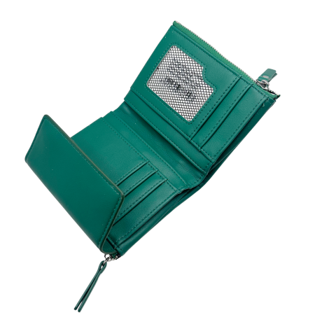 Portofel damă compact LUNA compartimentat - verde - 13 cm [2]