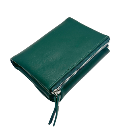 Portofel damă compact LUNA compartimentat - verde - 13 cm [1]