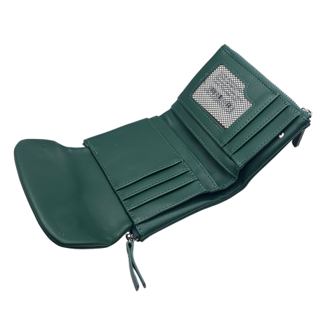 Portofel damă compact LUNA compartimentat - verde - 13 cm [2]