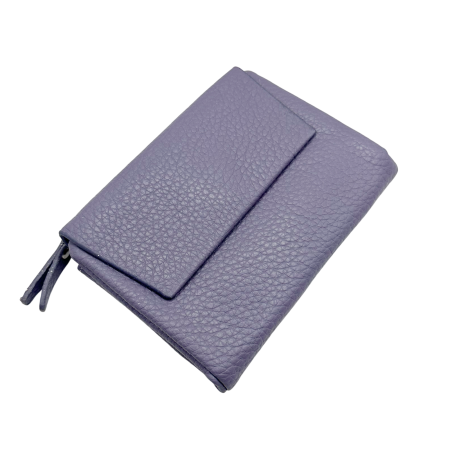 MODA & ACCESORII - Portofel damă compact NOVA compartimentat - Mov lila - 13 cm